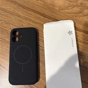 Apple iphone 17 Black Silicone Phone Case